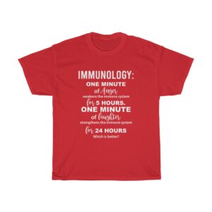 Customized Immunology Unisex Heavy Cotton T-shirt For Happiness